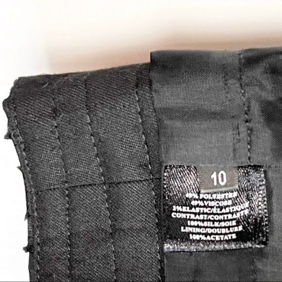 Robert Rodriguez ribbon trimmed pencil skirt Black color Size 10 - Picture 8 of 10